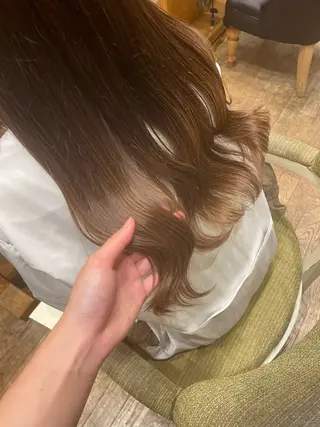 ロング カラー パーマ／似合わせヘア 嶋 彩芽のヘアスタイル