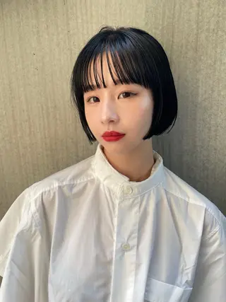 ショート カラー ボブ/ショート 吉田竣のヘアスタイル