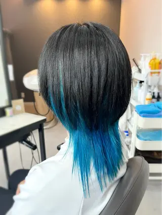ミディアム カラー 森山 雄太のヘアスタイル