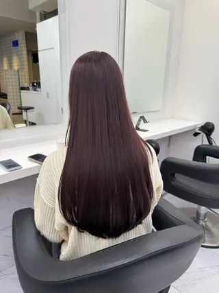 ロング カラー パーマ ヘアアレンジ メンズ キッズ 韓国系🇰🇷🩶 艶暗髪/MEIのヘアスタイル