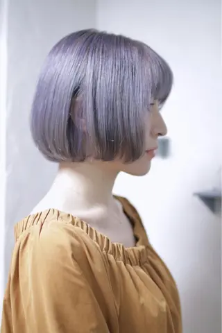 ショート カラー パーマ ヘアアレンジ 推し活専用 【派手髪】飯野ゆかりのヘアスタイル