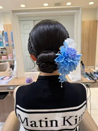 ロング ヘアアレンジ 韓国ヘアメイク🎀/ 縮毛矯正✨山本媛香のヘアスタイル