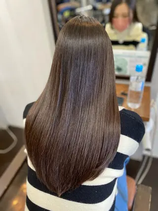 ロング カラー パーマ ヘアアレンジ DANY🦋名駅✂︎ 艶髪/透明感カラーのヘアスタイル