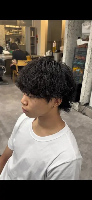 ショート パーマ メンズ 似合わせパーマ🔥 河浪 大智のヘアスタイル