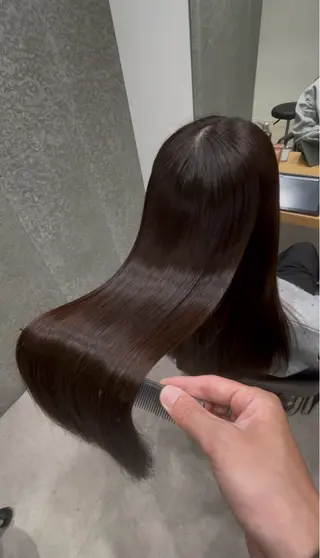 ミディアム カラー 髪質改善ヘアケア 艶髪特化/上田のヘアスタイル