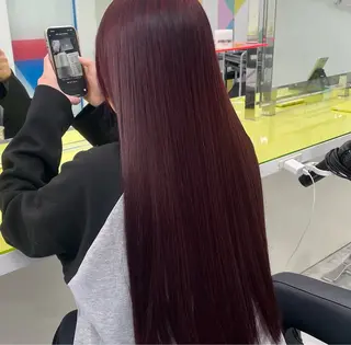 ロング ヘアアレンジ 🩶渋谷の赤髪 トップ/らいる🩶のヘアスタイル