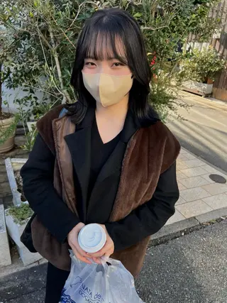 ミディアム カラー sakoda shunkiのヘアスタイル