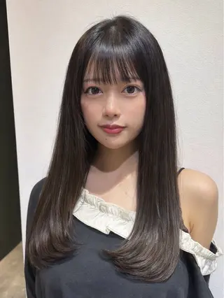 ミディアム ayumi🦖/ 似合わせカラー🤎のヘアスタイル