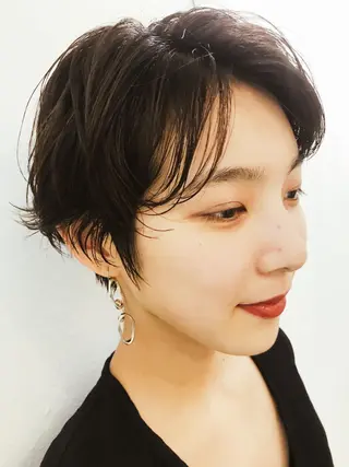 ショート 💓パーマ，💗 レイヤーカットのヘアスタイル
