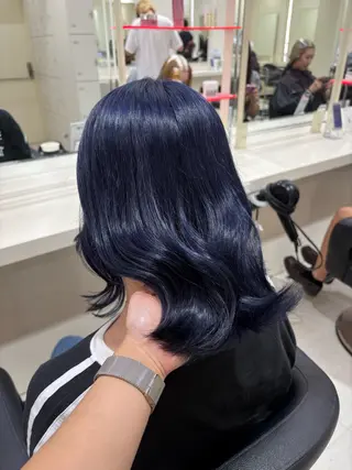 セミロング カラー ヘアアレンジ 💟RINNA 艶カラー💟のヘアスタイル