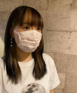 セミロング カラー 産休の為お休みです! 小島凜のヘアスタイル