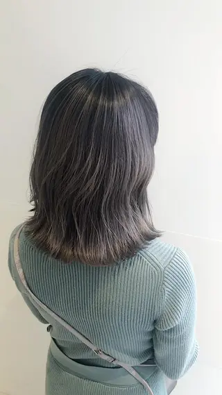 ミディアム カラー 髪質改善/顔まわり 石原のヘアスタイル