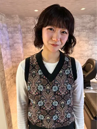 ショート カラー パーマ mai / linoah˚✧のヘアスタイル