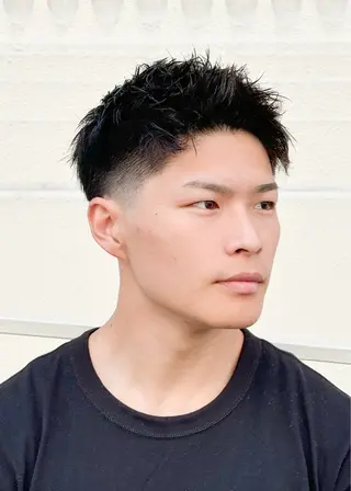 ショート パーマ メンズ 三宮メンズカット ヨシイッキのヘアスタイル