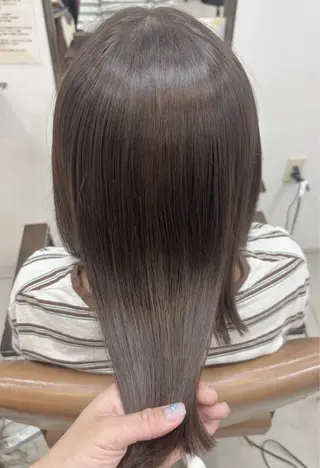 ミディアム カラー 頭皮×髪質改善 透明感カラー💎中村のヘアスタイル