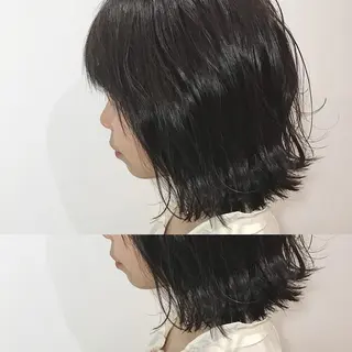 ミディアム カラー ✨艶ブリーチカラー ✨四ノ宮裕己のヘアスタイル