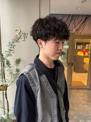 パーマ メンズ mau tomokaのヘアスタイル