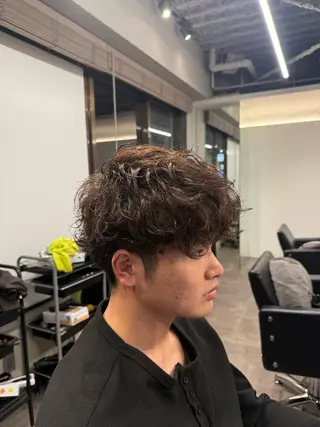ショート パーマ メンズ fan.ray⚽️ 髙橋翔一のヘアスタイル