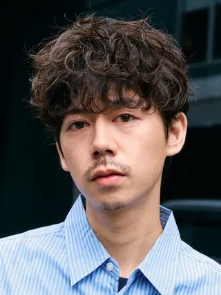 パーマ メンズ レイヤーカット 無料カット/カズのヘアスタイル