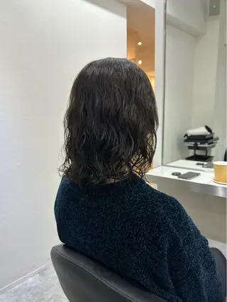 ミディアム カラー 銀座/ヘアセット/ 島村美帆のヘアスタイル