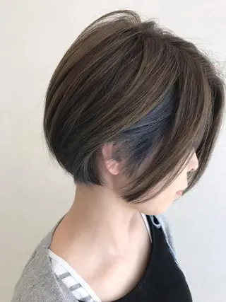 ショート カラー ルクール上越店 林 郁弥のヘアスタイル