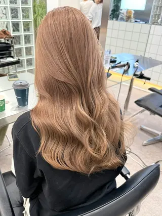 ロング カラー 似合わせ×ハイトーン ブリーチカラー/大雅のヘアスタイル