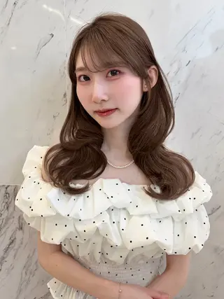 セミロング カラー ParveMix ♡白神みやびのヘアスタイル