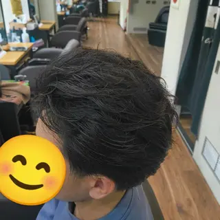 ショート パーマ メンズ 村松 和歌子のヘアスタイル
