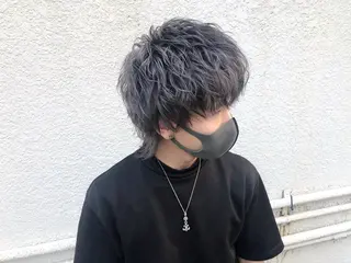 ミディアム メンズ エビスザキレン/メン ズ/心斎橋🌳のヘアスタイル