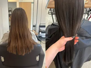 セミロング カラー 🌟似合わせカット 🌟暖色カラーのヘアスタイル