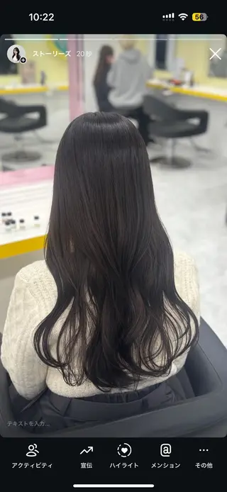 カラー 透明感🫧韓国 🫧hana🫧のヘアスタイル