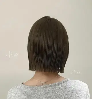 ミディアム 柔らかい縮毛矯正/ ボブ/北林のヘアスタイル