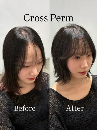 ミディアム パーマ 【お洒落パーマ】 Elme　肥塚康汰郎のヘアスタイル