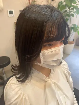 ミディアム nowhere ノーウェアのヘアスタイル