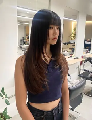 ロング an🦋レイヤー/ 無料カット【蔵前】のヘアスタイル