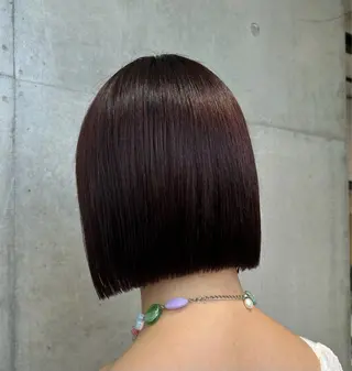 ショート カラー ヘアアレンジ ボブ艶モテカラー🫧 カリンのヘアスタイル