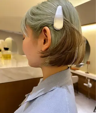 ショート カラー 🩵透明感カラー🩵 /表参道/うららのヘアスタイル