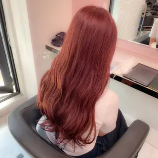 カラー girlな暖色ヘア 🪽🫧ハルナ🎀のヘアスタイル