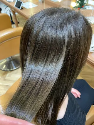 ミディアム カラー 縮毛矯正/レイヤー taiga🧡のヘアスタイル