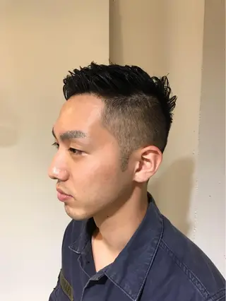ショート カラー パーマ メンズ ちこ .のヘアスタイル