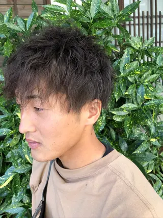 パーマ メンズ コレットヘアー 田中アヤノのヘアスタイル