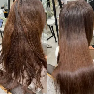 ロング パーマ ハイトーンカラー が絶対可愛い✨泰聖✨のヘアスタイル