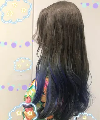 セミロング カラー 新宿駅近♡個室 ♡関口三都季🌜のヘアスタイル