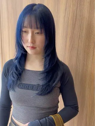 ロング カラー 【透明感カラー】/ 【レイヤー】保坂拓也のヘアスタイル