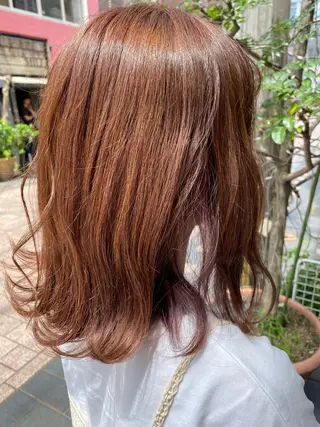 ミディアム カラー おん眉美容師eMu✄ yuka‪🤍のヘアスタイル