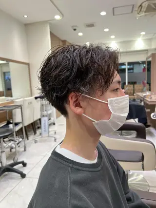 ミディアム パーマ メンズ 田代 祐太のヘアスタイル