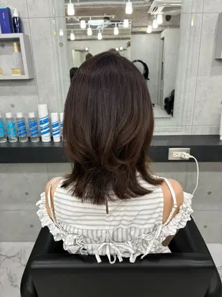 ミディアム カラー ヘアアレンジ Endearing 🌟銀座のヘアスタイル