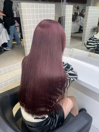 ロング カラー 抜け感レイヤー︴ ニュアンスカラーのヘアスタイル
