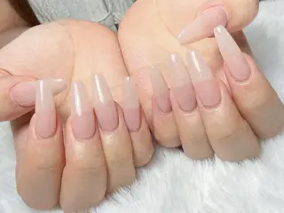 ネイル ユリ🎀長さだし/ パラジェル/持ち込みのネイルデザイン