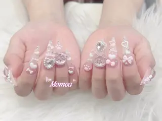 ネイル MoMoA Nail ネイル長さ出し専門店のネイルデザイン